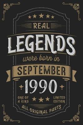 Book cover for Real Legends were born in September 1990