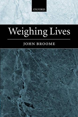 Book cover for Weighing Lives