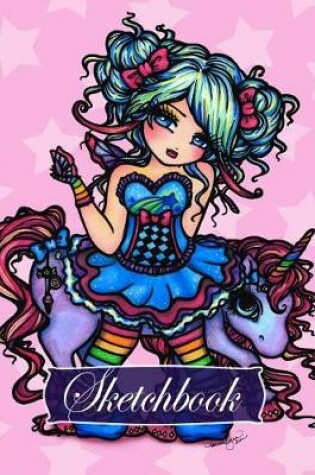 Cover of Sketchbook (Rainbow Unicorn Fairy Full Size)