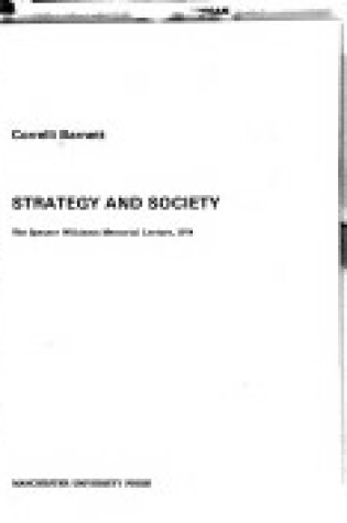 Cover of Strategy and Society