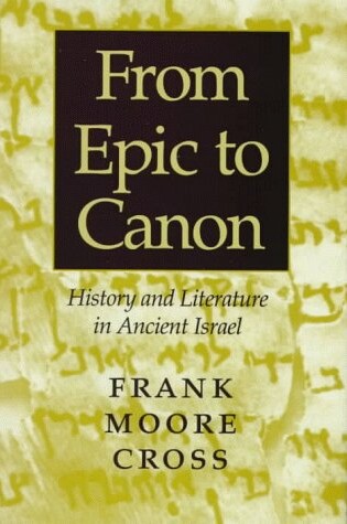 Cover of From Epic to Canon