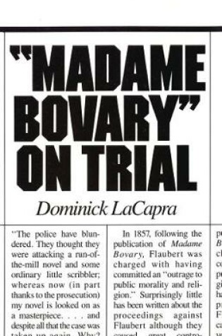 Cover of Madame Bovary on Trial