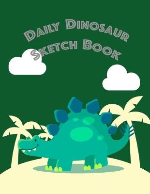 Book cover for Dinosaur Sketch Book Stegosaurus