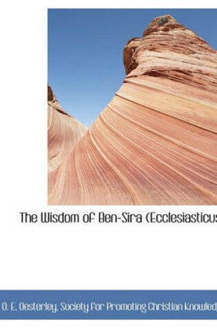 Cover of The Wisdom of Ben-Sira (Ecclesiasticus)