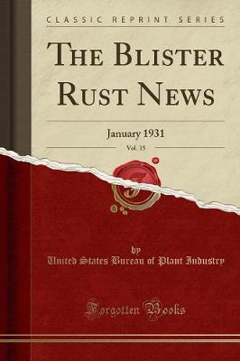 Book cover for The Blister Rust News, Vol. 15