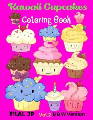 Book cover for Kawaii Cupcakes Coloring Book