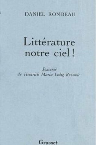 Cover of Litterature Notre Ciel!