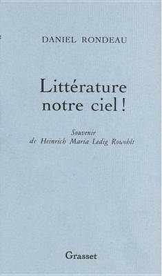 Book cover for Litterature Notre Ciel!