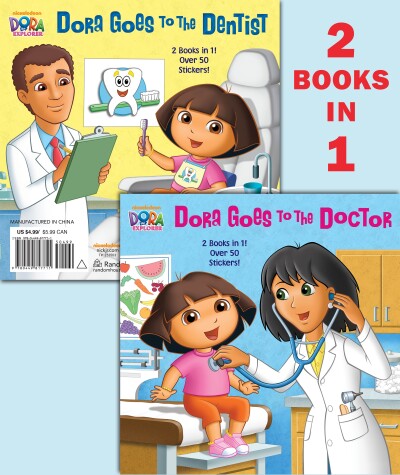 Book cover for Dora Goes to the Doctor/Dora Goes to the Dentist (Dora the Explorer)