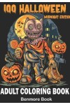 Book cover for 100 Halloween Midnight Edition Adult Coloring Book