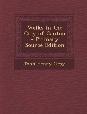 Book cover for Walks in the City of Canton - Primary Source Edition