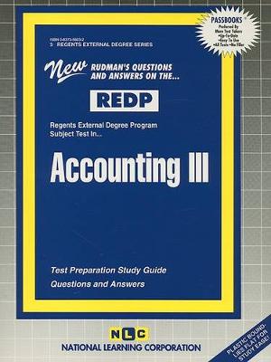 Book cover for ACCOUNTING III