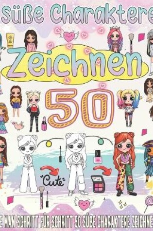 Cover of zeichnen lernen süße Charaktere