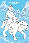 Book cover for Animals in Winter Coloring Book 2