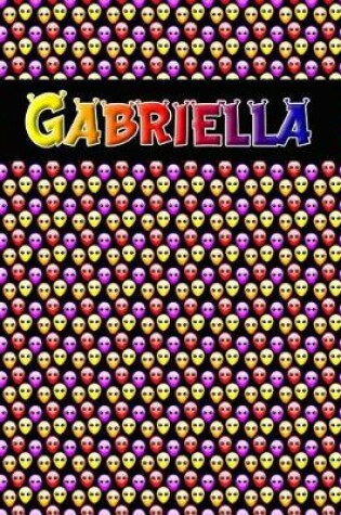 Cover of 120 Page Handwriting Practice Book with Colorful Alien Cover Gabriella