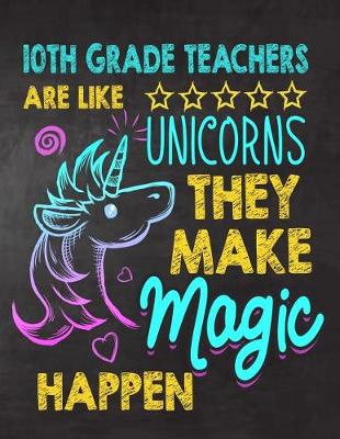 Book cover for 10th Grade Teachers are like Unicorns They make Magic Happen