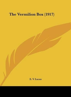 Book cover for The Vermilion Box (1917)