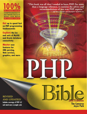 Book cover for PHP Bible