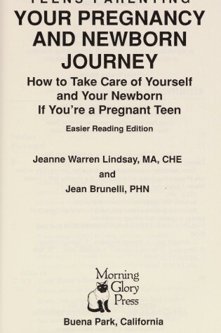 Cover of Teens Parenting--Your Pregnancy and Newborn Journey