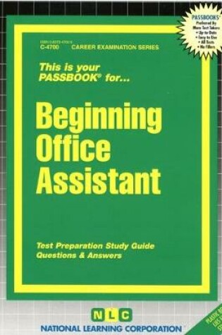 Cover of Beginning Office Assistant