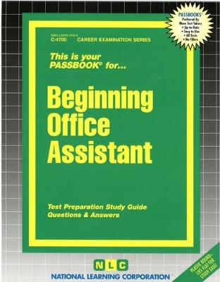 Cover of Beginning Office Assistant