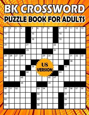 Book cover for BK Crossword puzzle book for adults