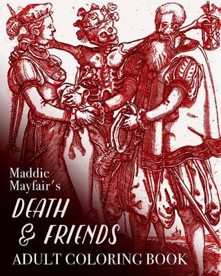 Book cover for Death and Friends Adult Coloring Book