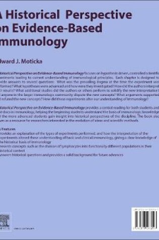 Cover of A Historical Perspective on Evidence-Based Immunology