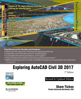 Book cover for Exploring AutoCAD Civil 3D 2017