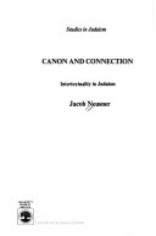 Cover of Canon and Connection CB
