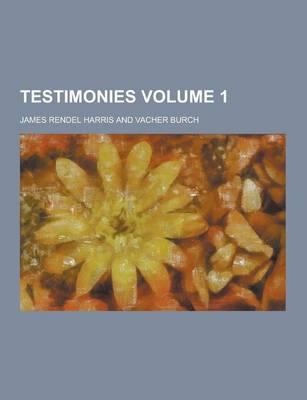 Book cover for Testimonies Volume 1
