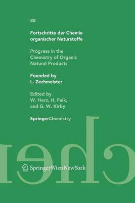 Book cover for Fortschritte Der Chemie Organischer Naturstoffe/Progress in the Chemistry of Organic Natural Products Volume 88