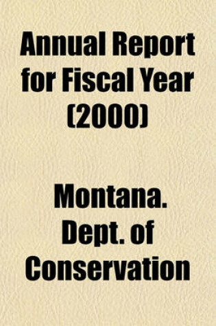 Cover of Annual Report for Fiscal Year (2000)