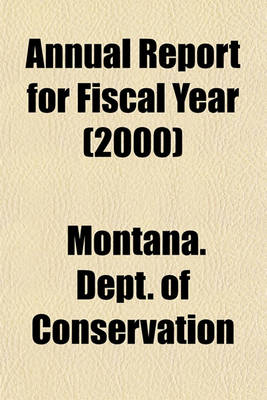 Book cover for Annual Report for Fiscal Year (2000)