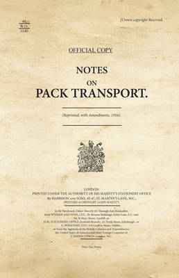 Book cover for Notes on Pack Transport