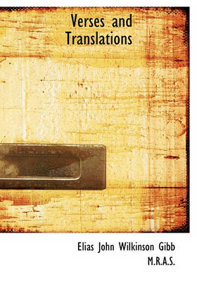 Book cover for Verses and Translations