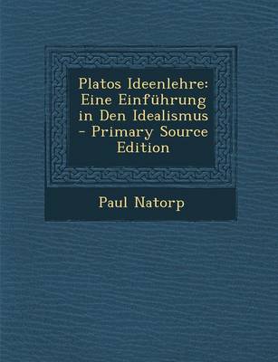 Book cover for Platos Ideenlehre