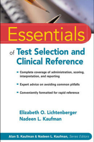 Cover of Essentials of Test Selection and Clinical Inference