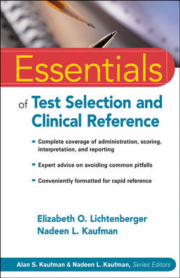 Book cover for Essentials of Test Selection and Clinical Inference