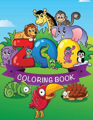 Book cover for Zoo Coloring Book