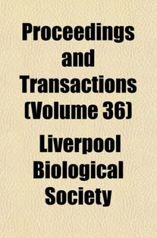 Cover of Proceedings and Transactions (Volume 36)