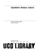 Book cover for Quantitative Business Analysis