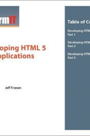 Cover of InformIT Developing Applications in HTML5 Series, The