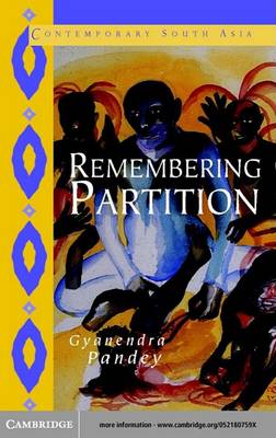 Cover of Remembering Partition