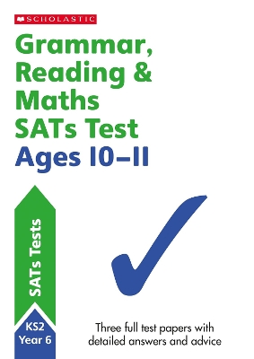 Book cover for SATS Practice for Maths, Reading and Grammar Year 6