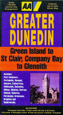 Book cover for Aa Sheet Map: Dunedin (Large)