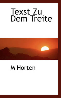 Book cover for Texst Zu Dem Treite