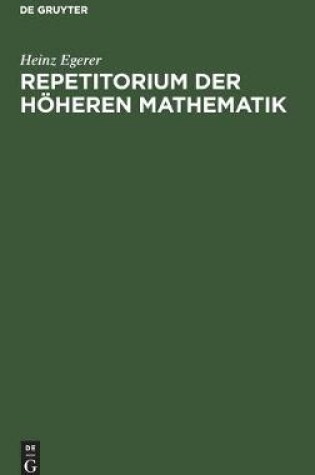 Cover of Repetitorium Der Hoeheren Mathematik