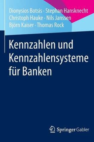 Cover of Kennzahlen und Kennzahlensysteme für Banken