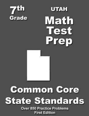 Book cover for Utah 7th Grade Math Test Prep